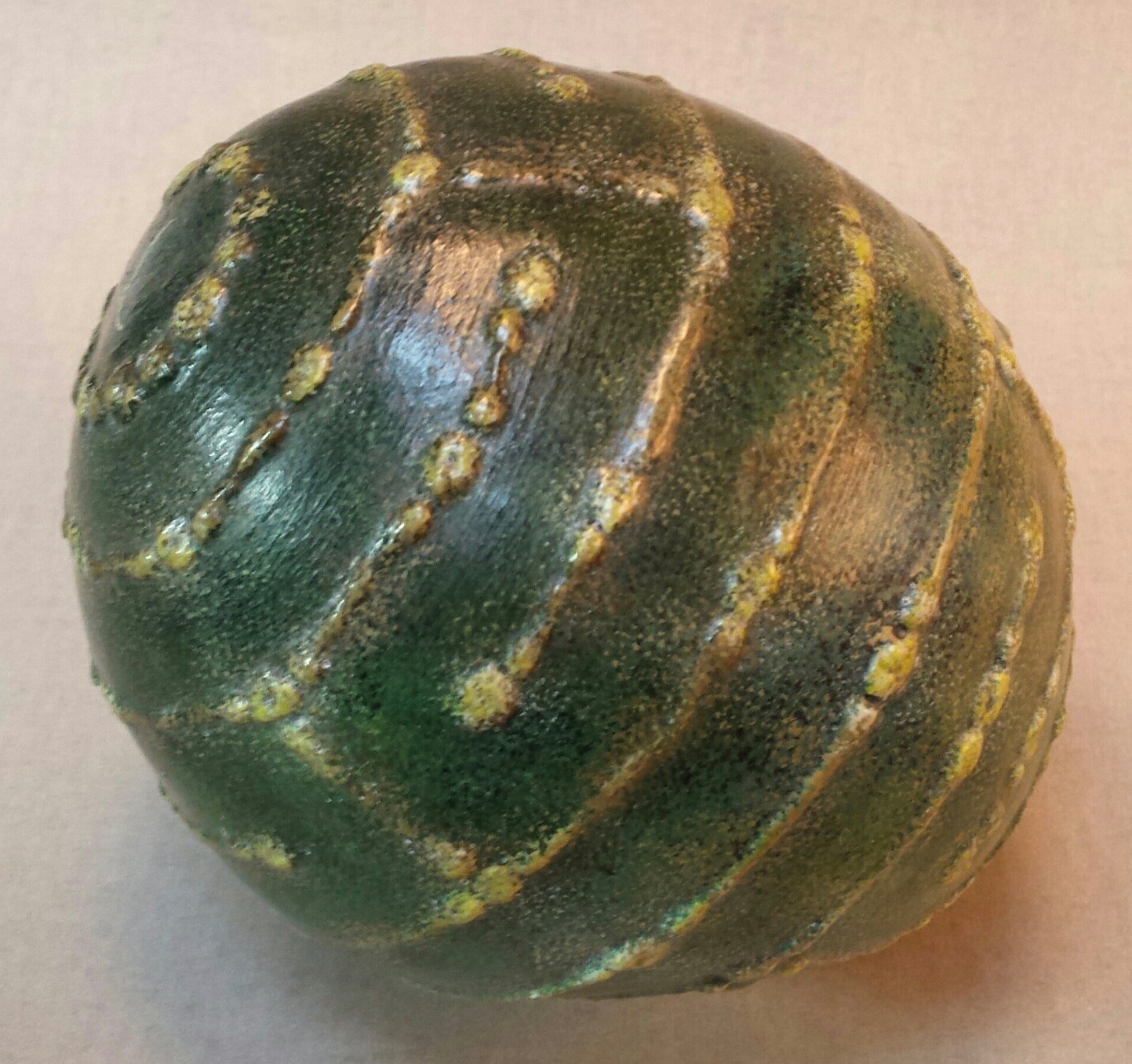 Green Egg Labyrinth Sphere by Melinda Small Paterson