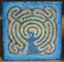 Blue Goddess Labyrinth Painting by Melinda Small Paterson